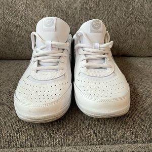 Nike Court Zoom Lite 3 Shoes White Metallic Silver Womens Sz 8.5 Great Cond